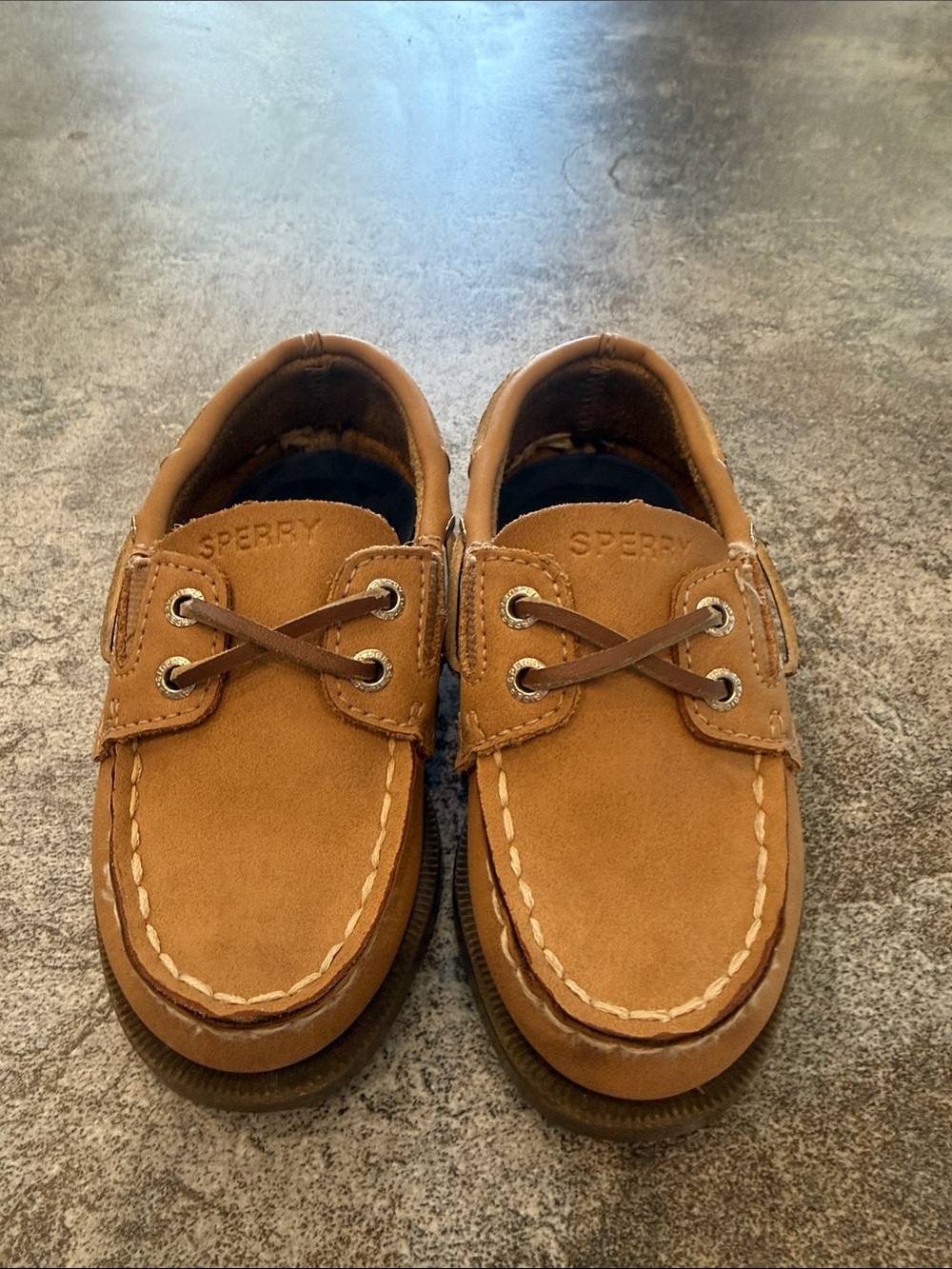 Sperry Kids Brown Suede Moccasin Boat Shoes
